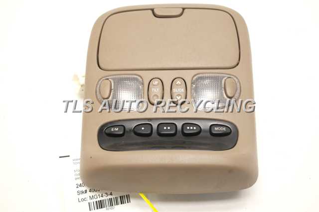 2003 Toyota Sequoia Overhead Console