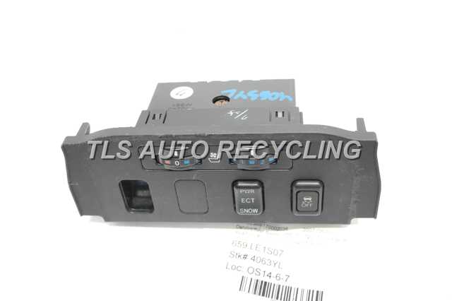 2007 Lexus GS 350 Dash / Interior / Seat Switch