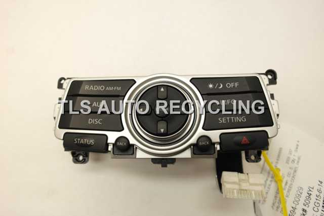 2009 Infiniti G37 Display Screen Navigation GPS Radio