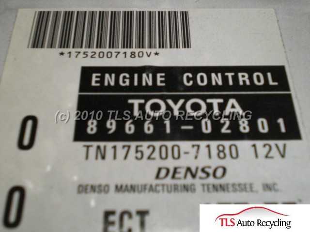 2001 Toyota Corolla Engine Control Module
