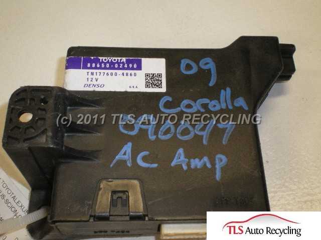 2009 Toyota Corolla Electrical Miscellaneous