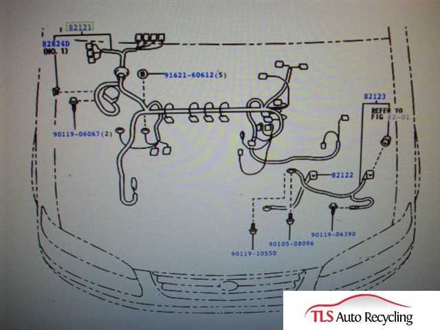 2000 Toyota Camry Hybrid Engine Wire Harness