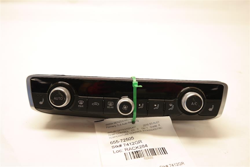 2016 Audi S3 Temperature Control Unit