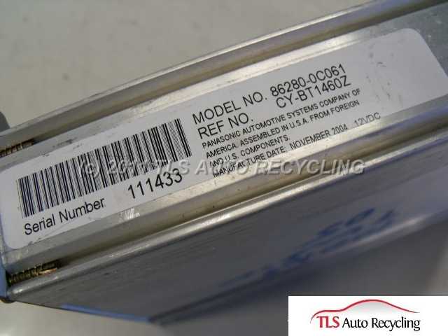 2005 Toyota Tundra Radio / Amplifier