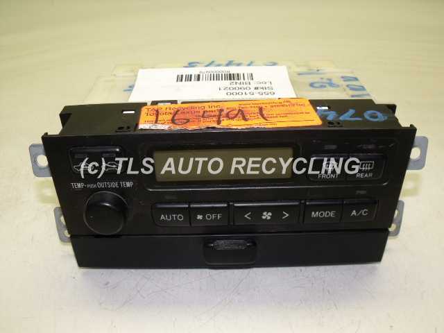 2001 Toyota Solara Temperature Control Unit